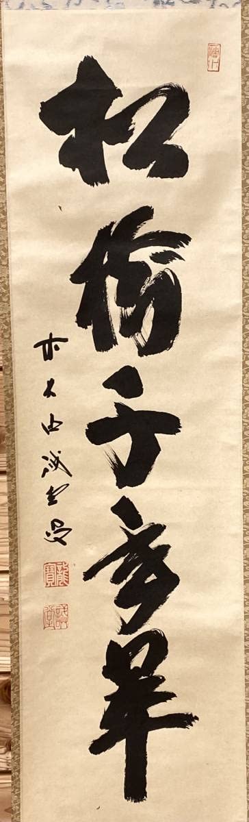 Amazon.co.jp: 茶道具 掛軸『「松樹千年翠」前大徳誡堂』大徳寺三玄院